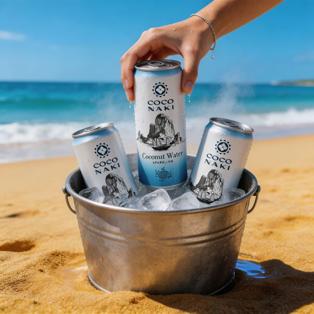 Apă de cocos carbogazoasă COCONAKI Sparkling 320ml