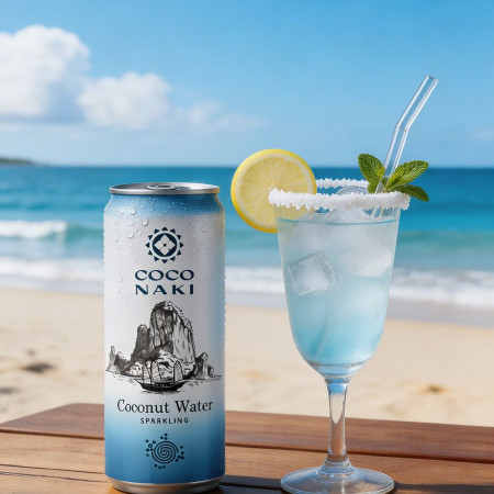 Apă de cocos carbogazoasă COCONAKI Sparkling 320ml