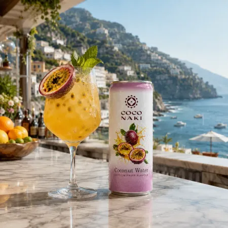 Apă de cocos cu fructul pasiunii COCONAKI Passion Fruit 320ml