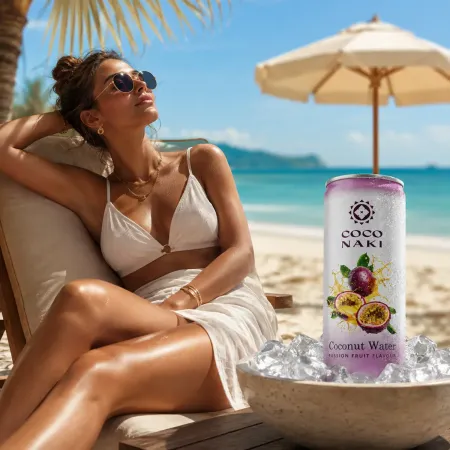 Apă de cocos cu fructul pasiunii COCONAKI Passion Fruit 320ml