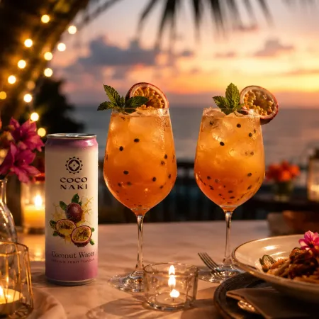 Apă de cocos cu fructul pasiunii COCONAKI Passion Fruit 320ml