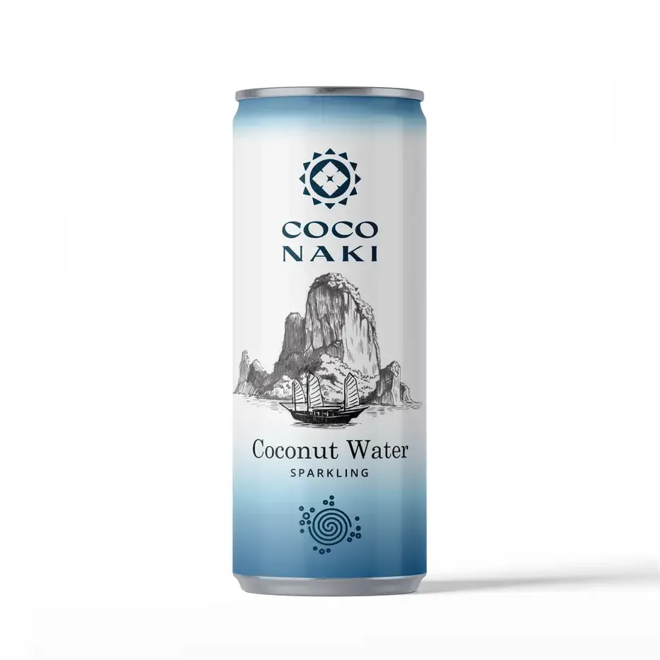Apă de cocos carbogazoasă COCONAKI Sparkling 320ml